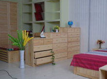 冠之y松木五斗柜0031-a 居仁家具灯具城的经典之选